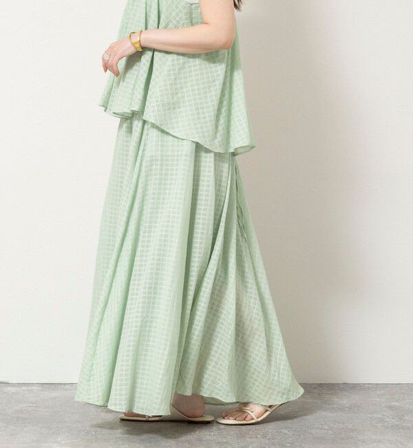 NOLLEY'S sophi「【WALANCE/ワランス】natural dye sheer cotton check flare スカート」|スカート|