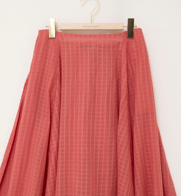 NOLLEY'S sophi「【WALANCE/ワランス】natural dye sheer cotton check flare スカート」|スカート|