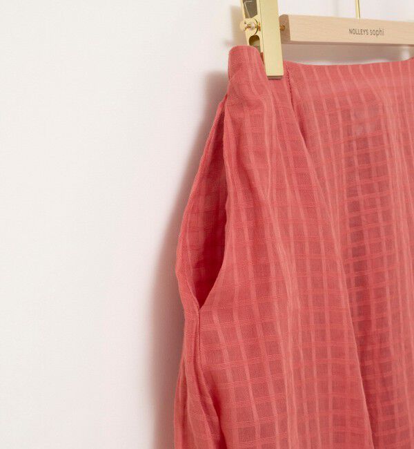 NOLLEY'S sophi「【WALANCE/ワランス】natural dye sheer cotton check flare スカート」|スカート|