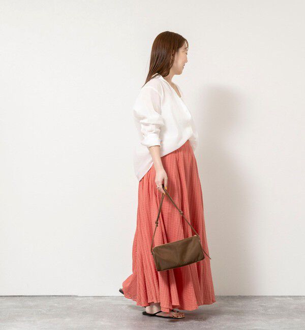 NOLLEY'S sophi「【WALANCE/ワランス】natural dye sheer cotton check flare スカート」|スカート|