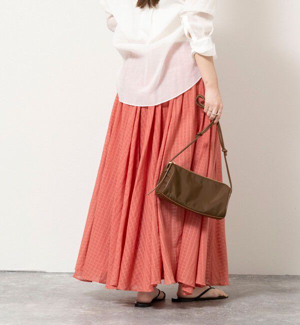 NOLLEY'S sophi「【WALANCE/ワランス】natural dye sheer cotton check flare スカート」|スカート|
