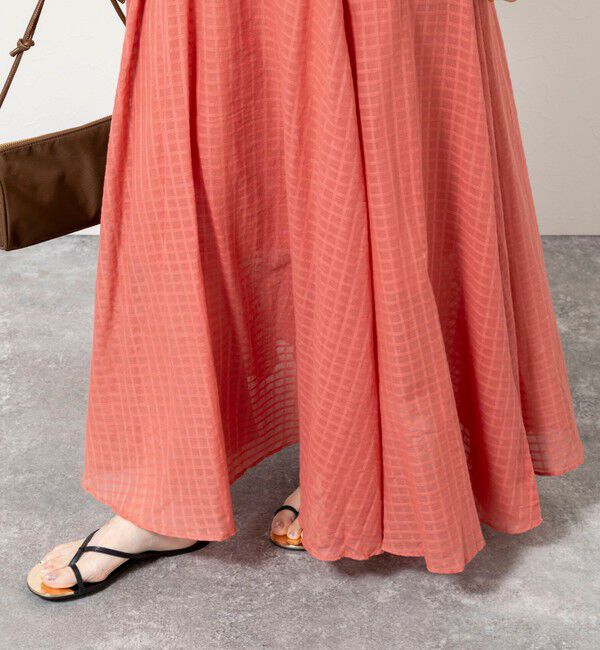 NOLLEY'S sophi「【WALANCE/ワランス】natural dye sheer cotton check flare スカート」|スカート|