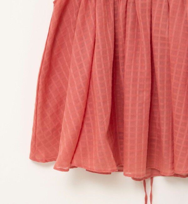 NOLLEY'S sophi「【WALANCE/ワランス】natural dye sheer cotton check gather camisole」|シャツ・ブラウス|