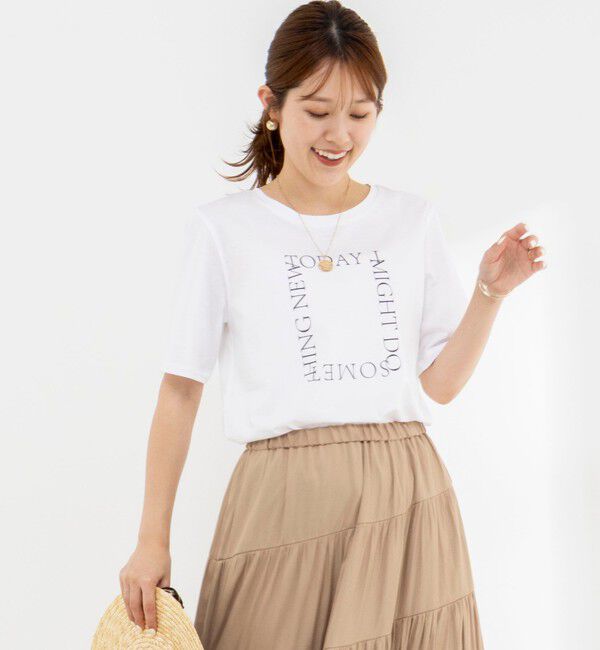 NOLLEY'S「ウォッシャブルプリントT」|Tシャツ・カットソー|