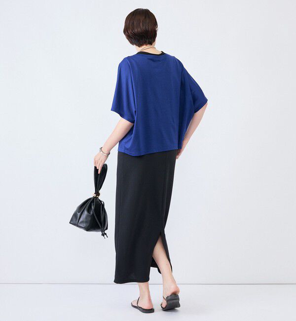 NOLLEY'S「《接触冷感》ウォッシャブルハリジェンヌケーププルオーバー」|Tシャツ・カットソー|