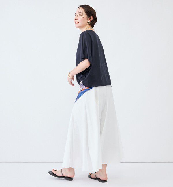 NOLLEY'S「《接触冷感》ウォッシャブルハリジェンヌケーププルオーバー」|Tシャツ・カットソー|