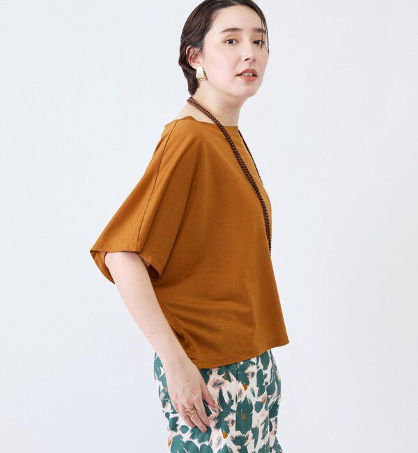 NOLLEY'S「《接触冷感》ウォッシャブルハリジェンヌケーププルオーバー」|Tシャツ・カットソー|