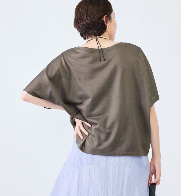 NOLLEY'S「《接触冷感》ウォッシャブルハリジェンヌケーププルオーバー」|Tシャツ・カットソー|