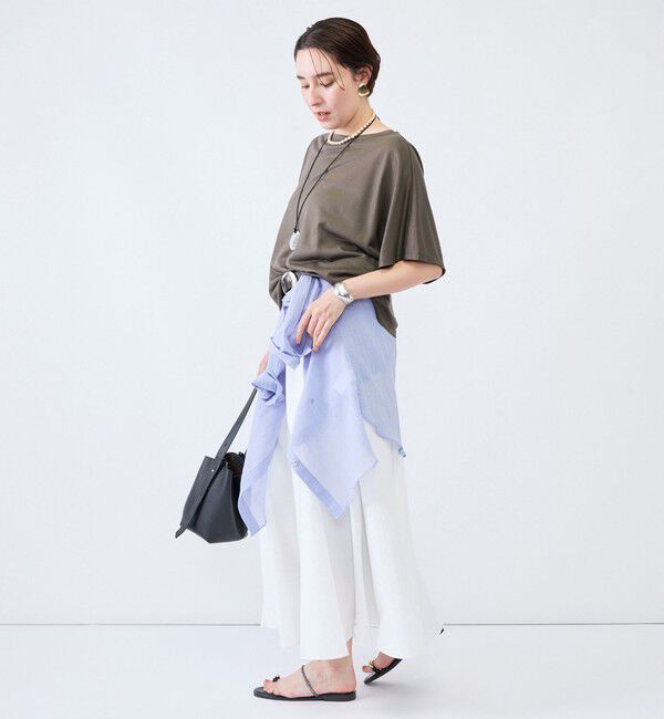NOLLEY'S「《接触冷感》ウォッシャブルハリジェンヌケーププルオーバー」|Tシャツ・カットソー|