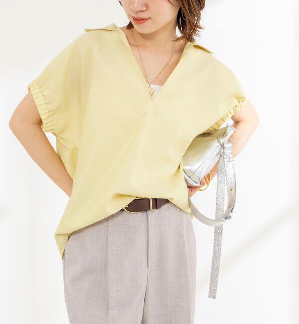 NOLLEY'S「【BECシリーズ】ウォッシャブルオーガンジースキッパーシャツ」|シャツ・ブラウス|