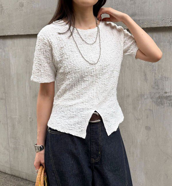 fredy emue「ぽこぽこ2WAYスリットプルオーバー」|Tシャツ・カットソー|