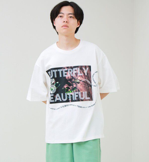 GLOSTER「【1枚でキマる主役TEE】フォト&times;メッセージプリントTEE」|Tシャツ・カットソー|