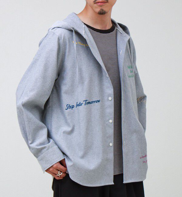 GLOSTER「【大好評企画】Message メッセージ刺繍 フードオックスシャツ パート3」|シャツ・ブラウス|
