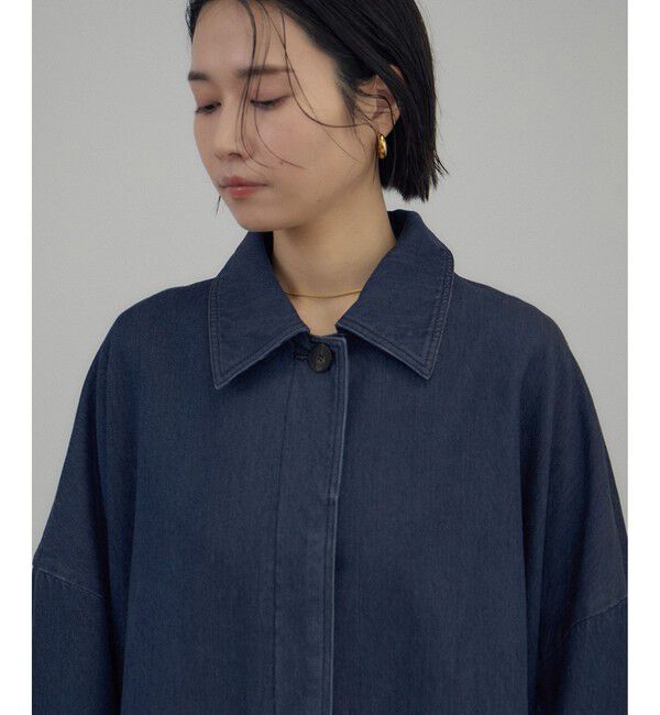 SALON adam et rope'「デニムテントシルエットステンカラーコート」|ステンカラーコート|