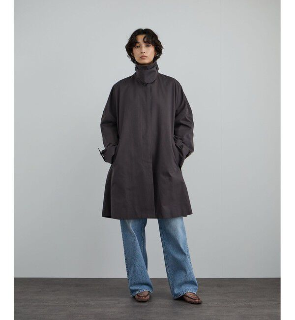 SALON adam et rope'「tacca テントシルエットステンカラーコート」|ステンカラーコート|