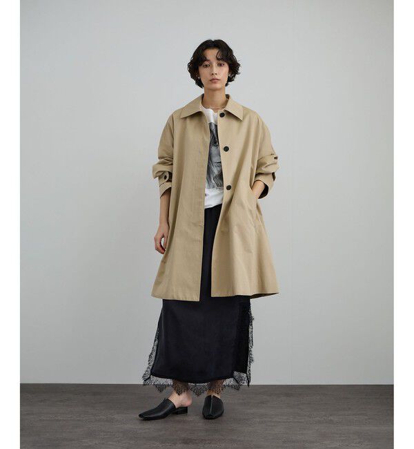 SALON adam et rope'「tacca テントシルエットステンカラーコート」|ステンカラーコート|