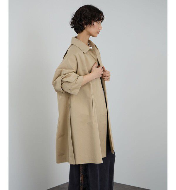 SALON adam et rope'「tacca テントシルエットステンカラーコート」|ステンカラーコート|