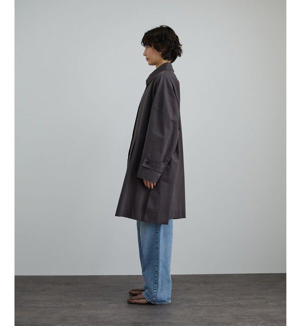 SALON adam et rope'「tacca テントシルエットステンカラーコート」|ステンカラーコート|