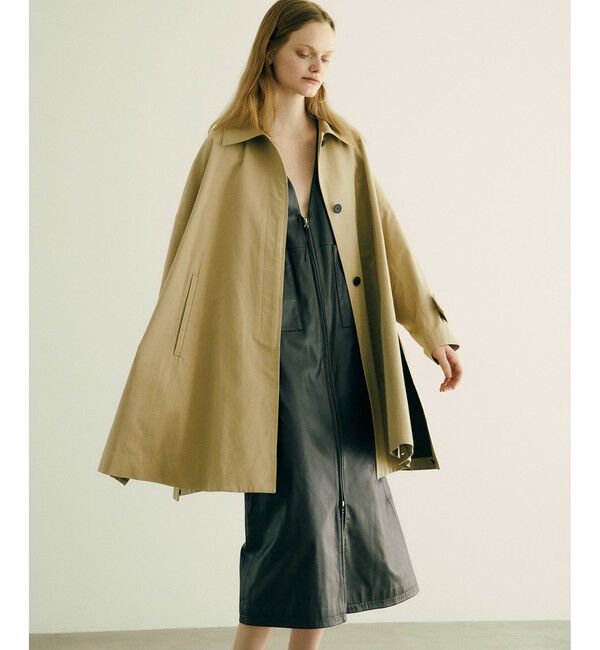 SALON adam et rope'「tacca テントシルエットステンカラーコート」|ステンカラーコート|