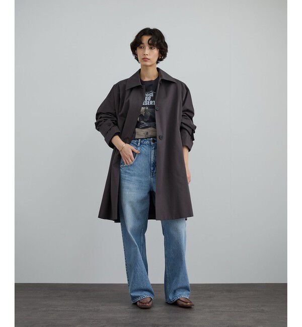 SALON adam et rope'「tacca テントシルエットステンカラーコート」|ステンカラーコート|