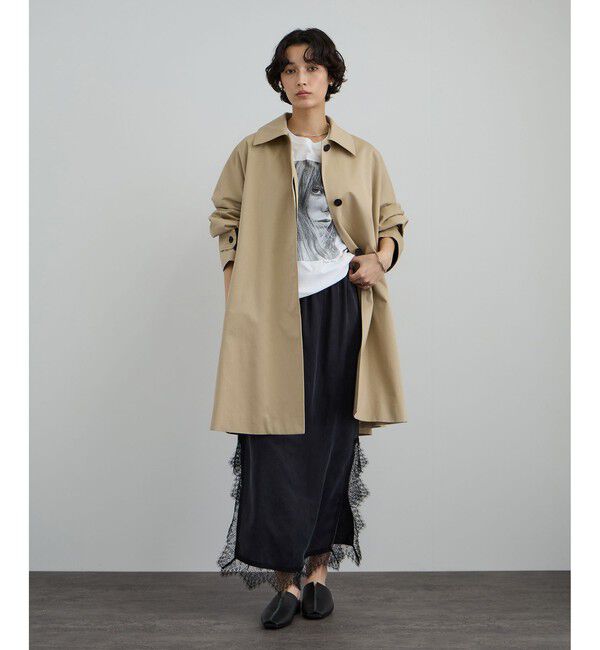 SALON adam et rope'「tacca テントシルエットステンカラーコート」|ステンカラーコート|