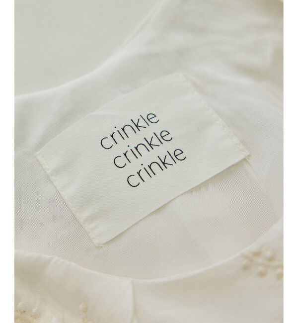 SALON adam et rope'「【crinkle crinkle crinkle】別注レーヨンシャンタン 3D刺繍キャミソール」|キャミソール|