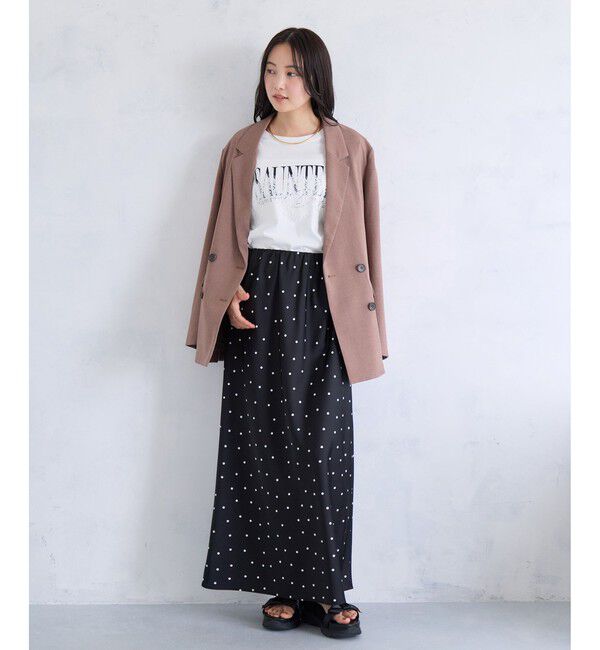VIS「レースレイヤードロゴ半袖Tシャツ」|Tシャツ・カットソー|