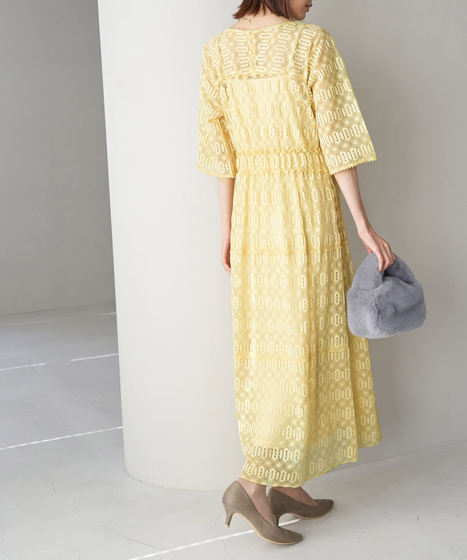 Rope&rsquo;Picnic「【一部店舗限定】【Mon E&rsquo;toile/モンエトワール】ティアードレースDRESS」|ドレス|