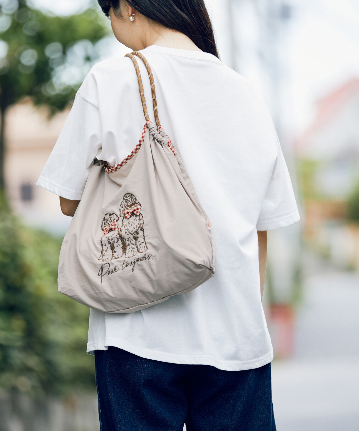 ROPE PICNIC PASSAGE「【comif(コミフ)&times;ROPE' PICNIC】刺繍トートバッグ」|トートバッグ|