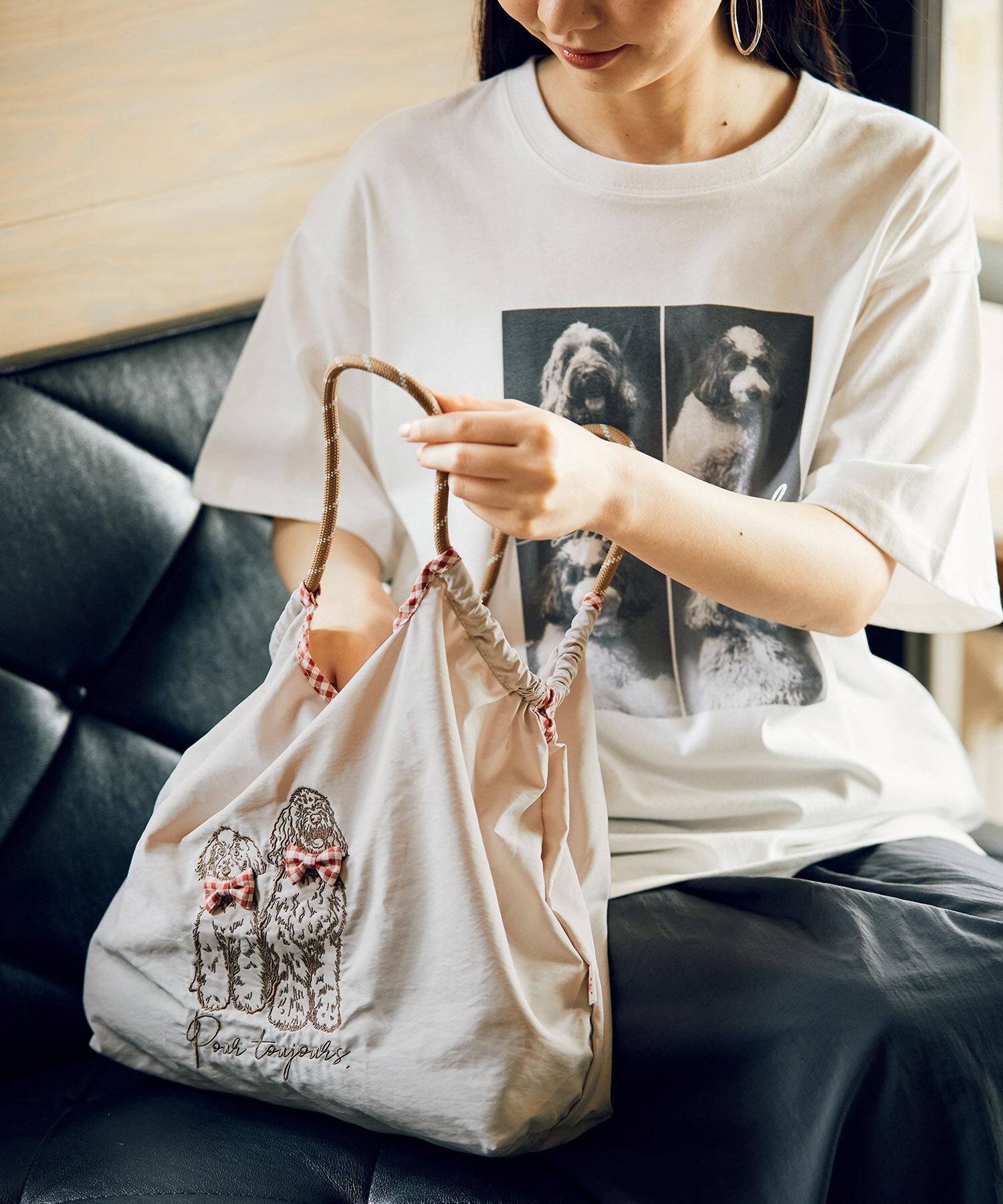 ROPE PICNIC PASSAGE「【comif(コミフ)&times;ROPE' PICNIC】刺繍トートバッグ」|トートバッグ|