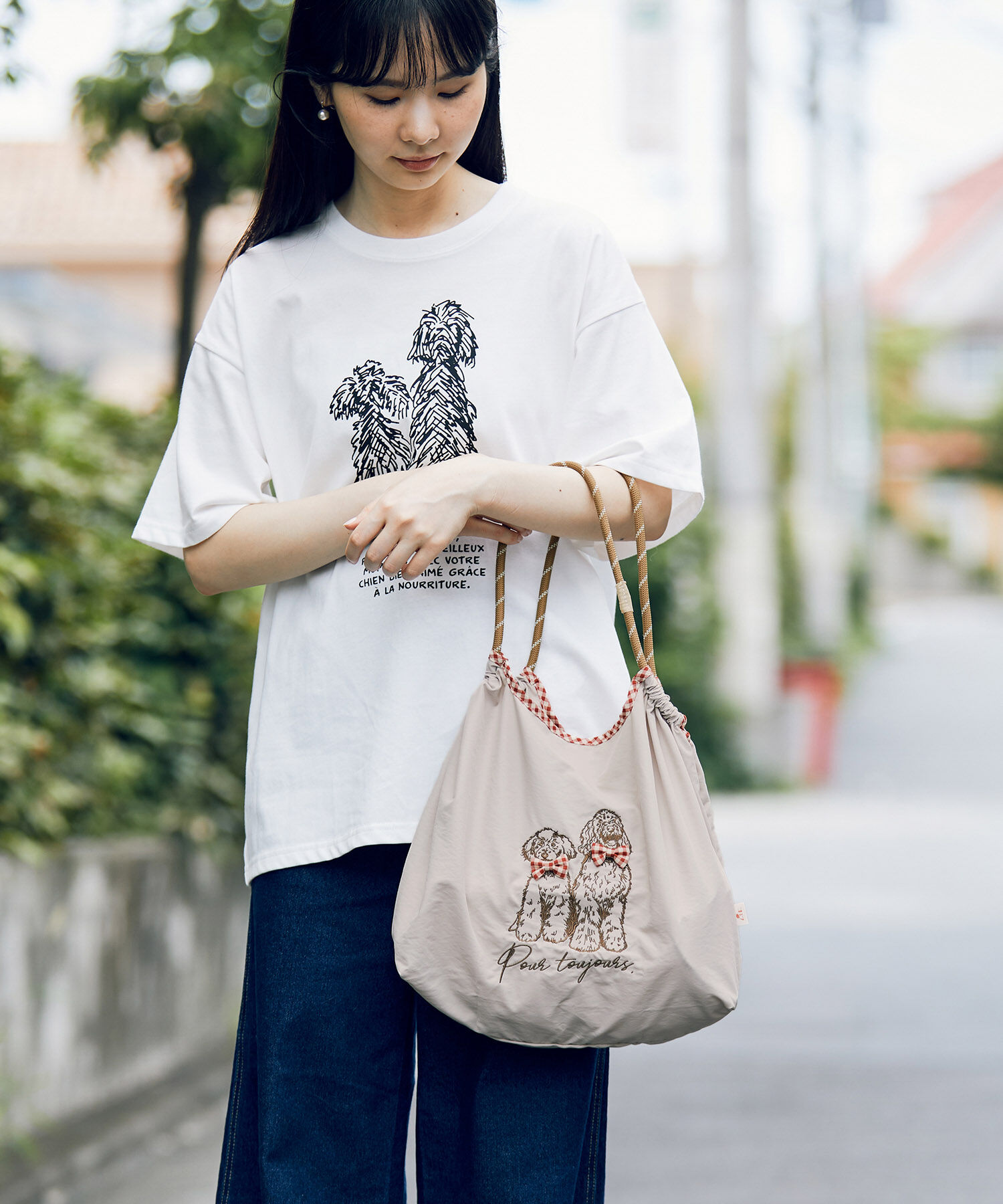 ROPE PICNIC PASSAGE「【comif(コミフ)&times;ROPE' PICNIC】刺繍トートバッグ」|トートバッグ|
