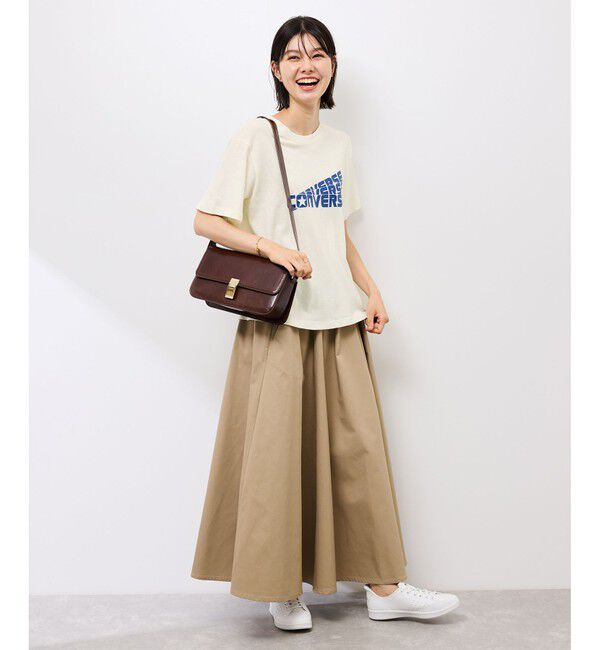 Rope&rsquo;Picnic「【CONVERSE/コンバース】ネップラスラブ天竺クラックプリントTシャツ」|Tシャツ・カットソー|