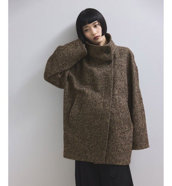 ADAM ET ROPE'「【WEB限定】スタンドカラーウールミドルコート」|その他|