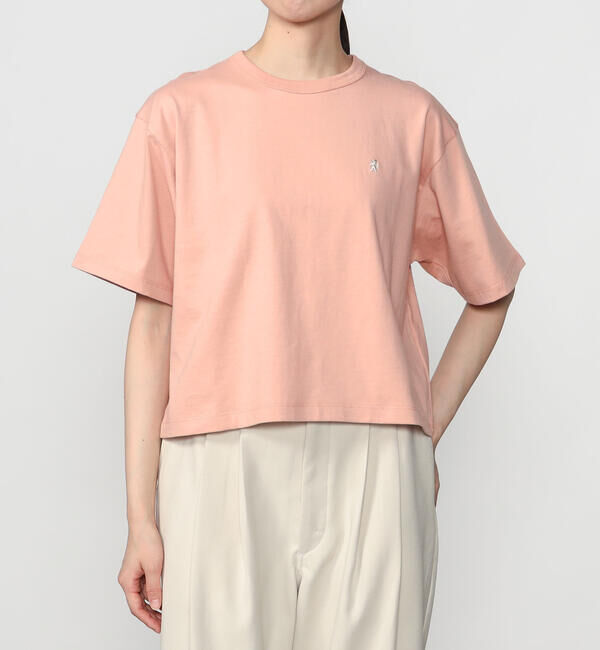 GYMPHLEX「Gymphlex | コットン天竺 クルーネック 半袖Tシャツ WOMEN」|Tシャツ・カットソー|