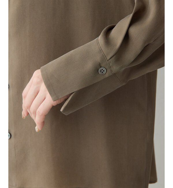 「《セットアップ対応/手洗い可》キュプラフィブリルシャツ」|シャツ・ブラウス|