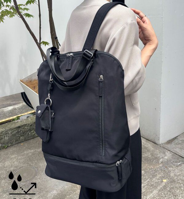  「【強撥水/PC収納可◎】強撥水ワーキングバックパック」|トートバッグ|