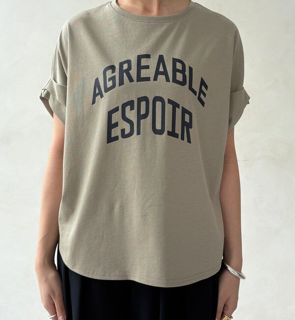  「【WEB限定】AGREABLEロゴTEE」|Tシャツ・カットソー|
