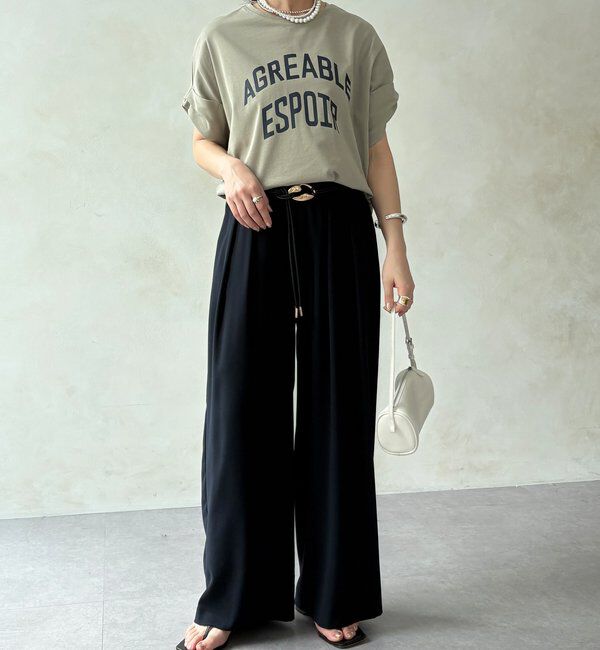  「【WEB限定】AGREABLEロゴTEE」|Tシャツ・カットソー|