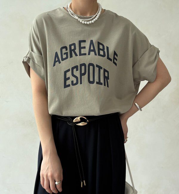  「【WEB限定】AGREABLEロゴTEE」|Tシャツ・カットソー|