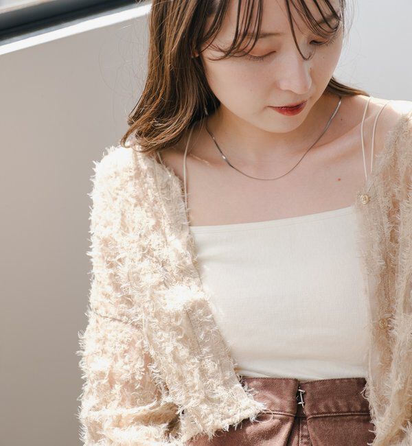  「【ベストヒットアイテム/累計販売10万枚突破】カップ付きクロップドブラキャミ」|キャミソール|