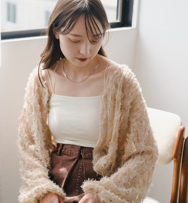  「【ベストヒットアイテム/累計販売10万枚突破】カップ付きクロップドブラキャミ」|キャミソール|