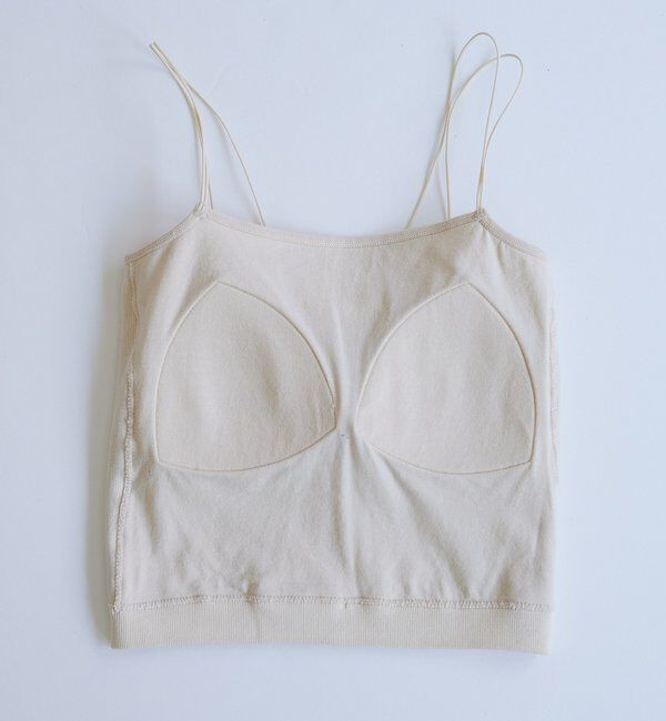  「【ベストヒットアイテム/累計販売10万枚突破】カップ付きクロップドブラキャミ」|キャミソール|