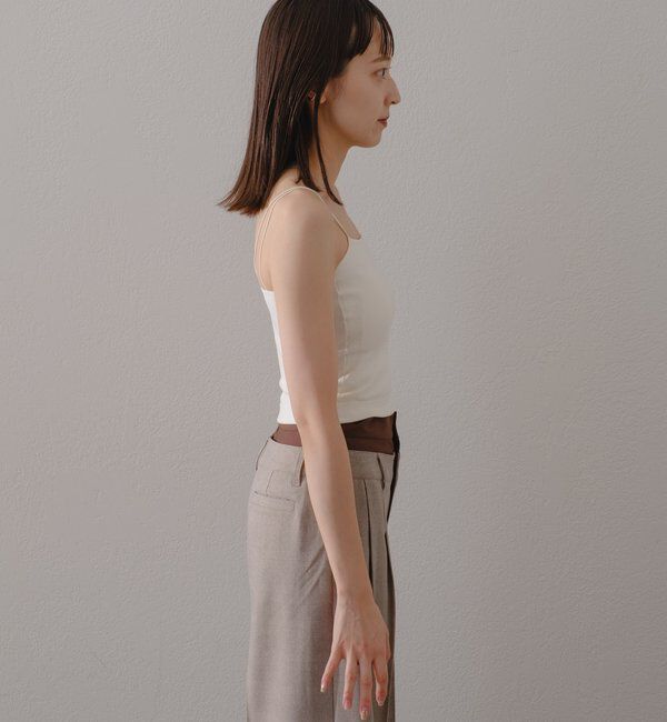  「【ベストヒットアイテム/累計販売10万枚突破】カップ付きクロップドブラキャミ」|キャミソール|