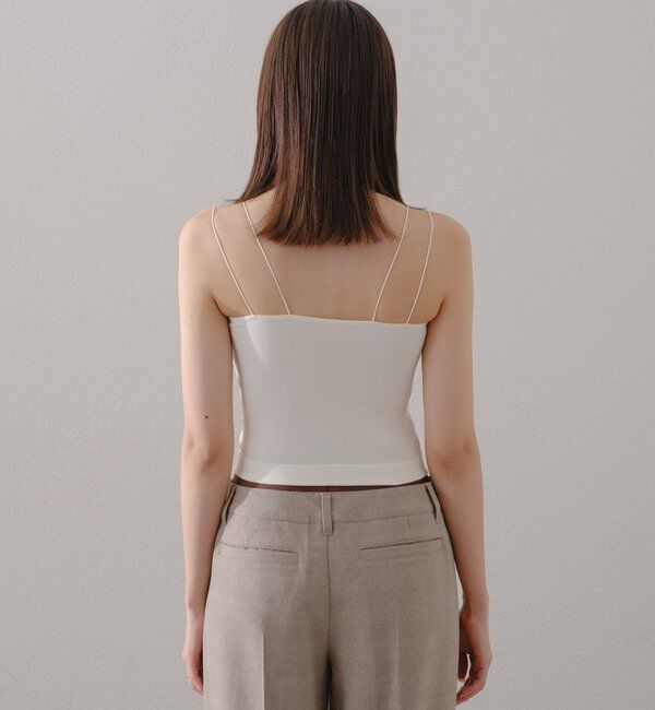  「【ベストヒットアイテム/累計販売10万枚突破】カップ付きクロップドブラキャミ」|キャミソール|