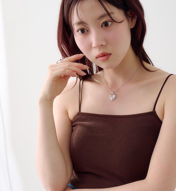  「【ベストヒットアイテム/累計販売10万枚突破】カップ付きクロップドブラキャミ」|キャミソール|
