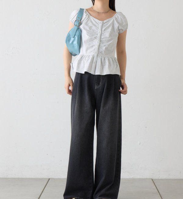  「B フロントギャザーカットトップス」|その他|