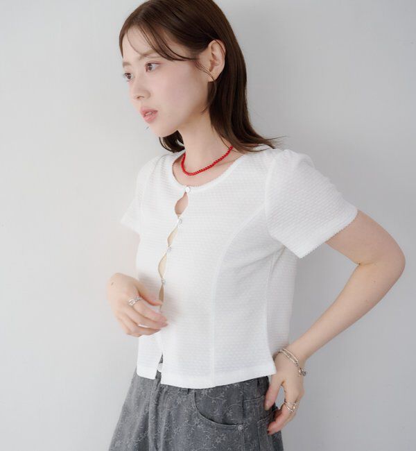  「【花柄&無地】ピコポコTEE」|Tシャツ・カットソー|
