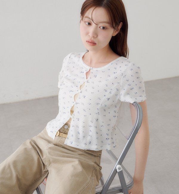  「【花柄&無地】ピコポコTEE」|Tシャツ・カットソー|
