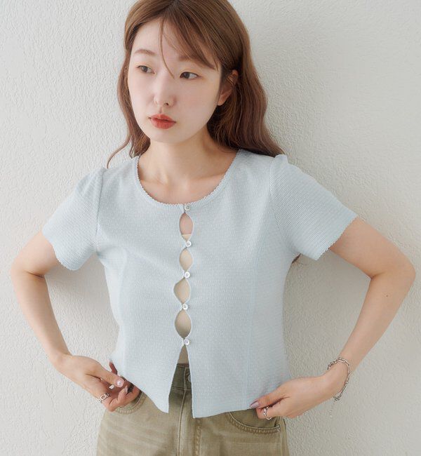  「【花柄&無地】ピコポコTEE」|Tシャツ・カットソー|