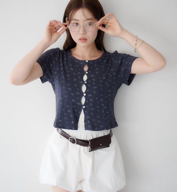  「【花柄&無地】ピコポコTEE」|Tシャツ・カットソー|